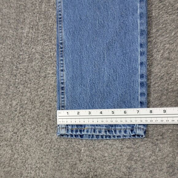 Levis 505 Jeans Men 30x28* Blue Regular Fit Medium Stone Wash Workwear 005054891 - Picture 7 of 13